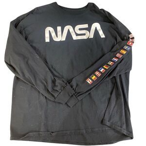 NASA size 2XL black long sleeve men’s tshirt